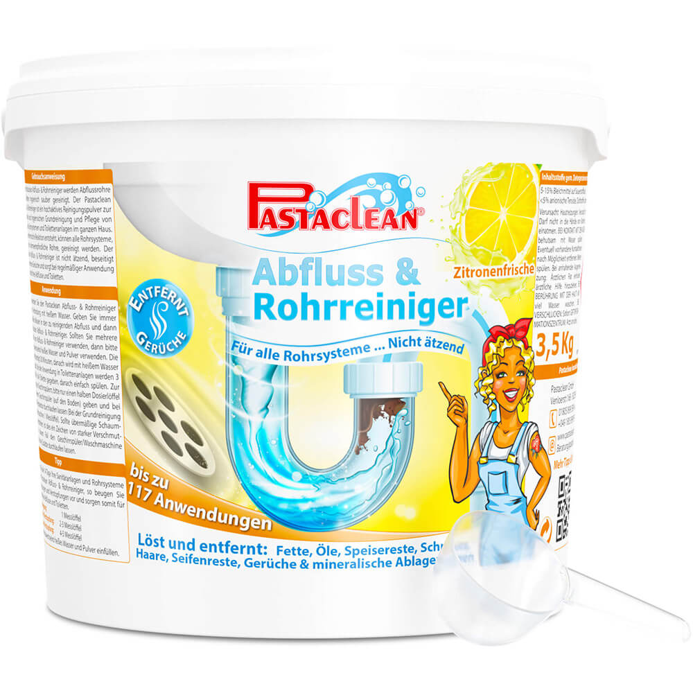 Rohrreiniger Pulver mit Zitronen Duft 3500g Pastaclean